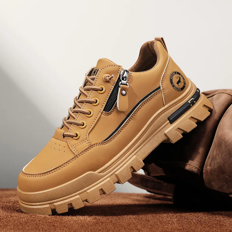

2026 Autumn Men's casual sports outdoor thick-soled hiking trendy fashion street comfortable Work shoes