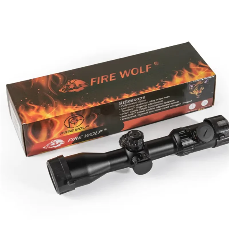 Fire Wolf 4.5-14X42SF Oblique-mouth Double Cross Hair High-definition Anti-seismic Holographic Precision Telescope for Outdoor U