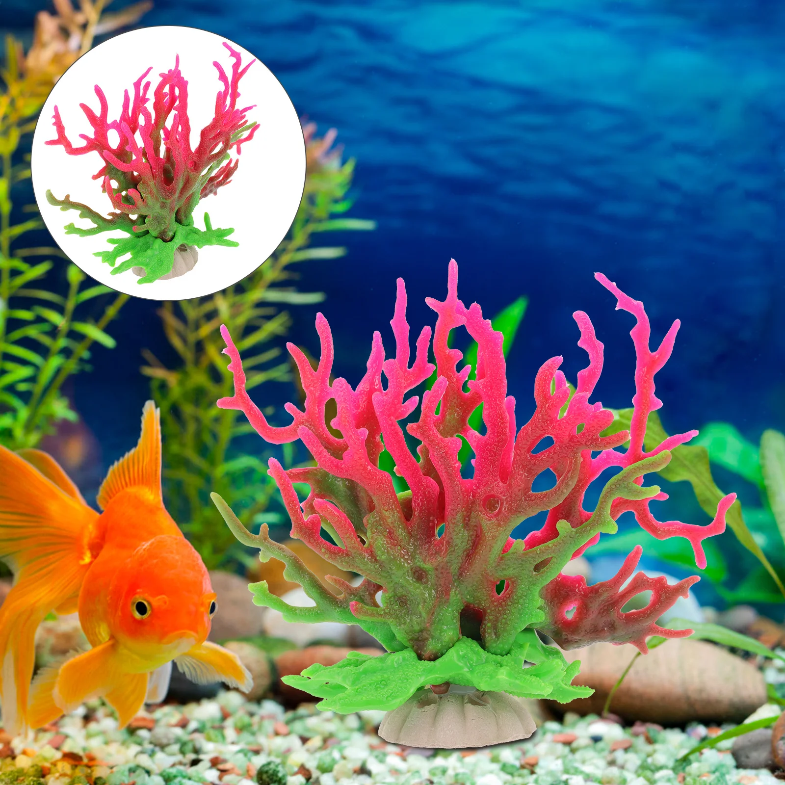 

Fish Tank Simulation Coral Tree Resin Craft Decoration Healthy Joyful Environment for Pets No Harm Simulation Resin Coral