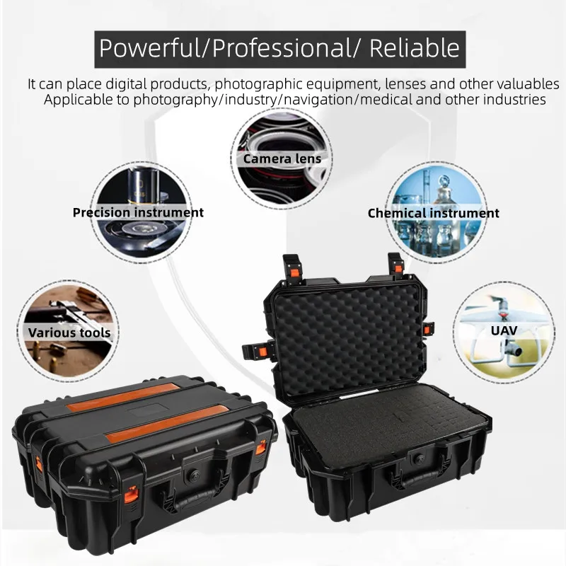 Trolley Toolbox Hard Case Box Large Tool Box with Wheels Safety Instrument Case Storage Box Portable Camera Equipment Suitcase