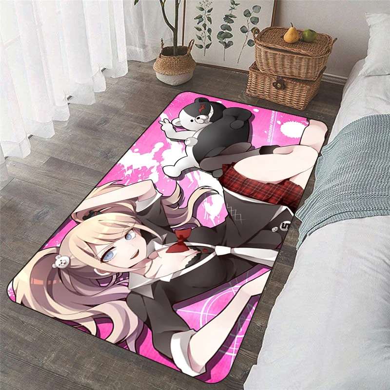 Danganronpa Hallway Doormat Entrance Door Mats Floor Bath Mat Bedroom Carpet Non-slip Kitchen Rug Home Carpets Foot Room Rugs