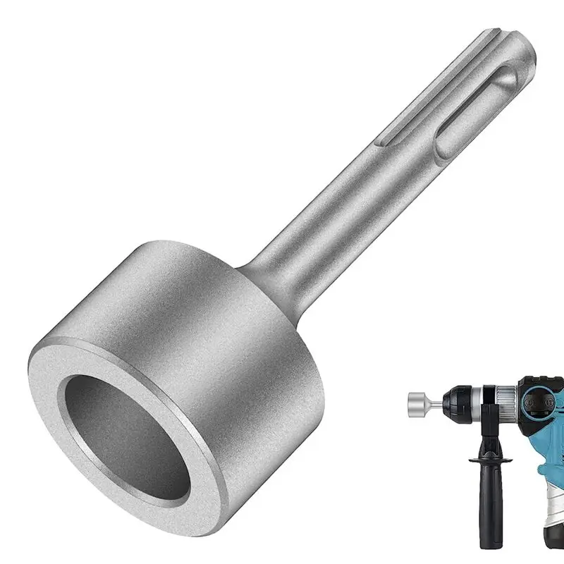AS60-1 PCS SDS-Plus T Post Ground Rod Driver Drill Bit Driver Durable Hammer Drill Rod Converter For Hammer Drill Grounding Rods