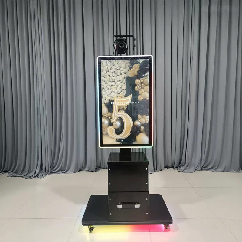 Cabina de Fotos Automática Móvil, Equipo Portátil para Selfies, Perfecto para Fiestas de Disfraces, Bodas y Eventos Empresariales