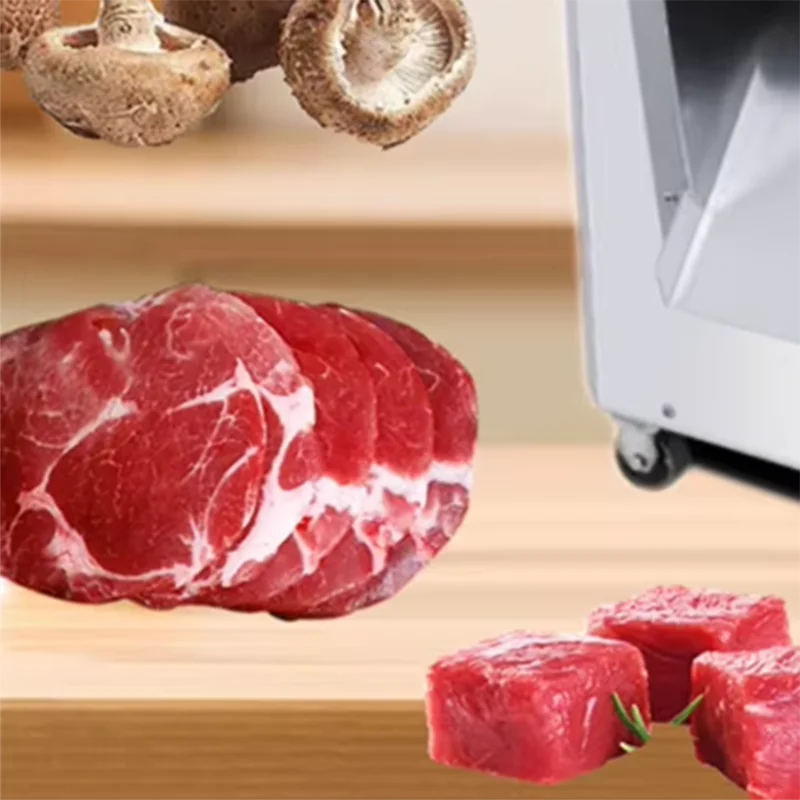 Cheap Price Bacon Ham Beef Lamb Slicer Cutter Roasted Meat Slicing Cutting Machine Pork Chop Slicer