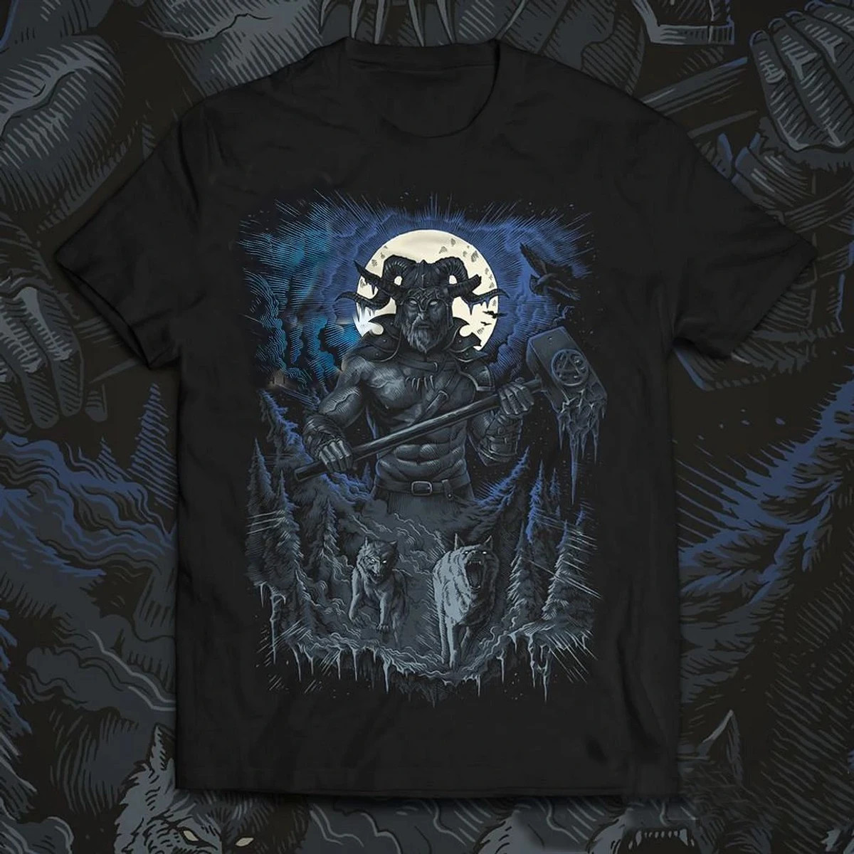 Chernobog - The Slavic God of Evil T-shirt. High Quality Cotton, Loose, Big Sizes, Breathable Top, Casual T Shirt S-3XL