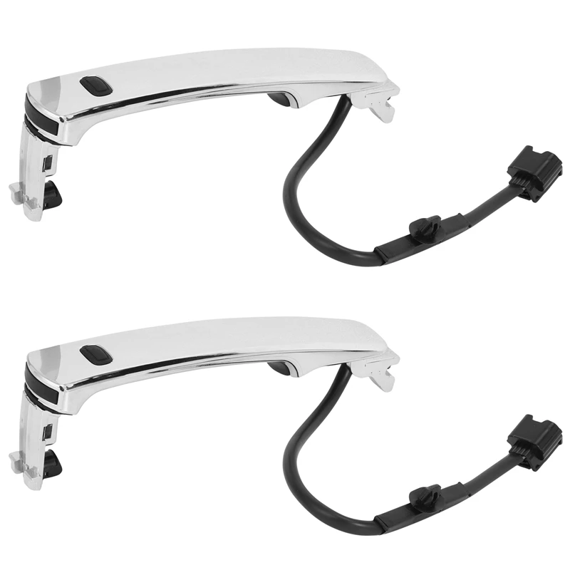 2X Car Chrome Outside Left Door Handle For Nissan Rogue 2010 2011 2012 2013 80640-Ca012 80640Ca012 80645-Ca000