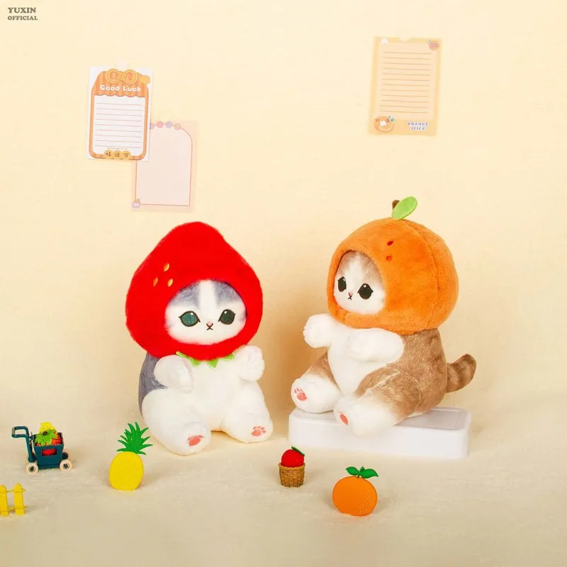 Original Mofusand Series Plush Doll Cute Cosplay Cat Cos Fruit Plushies 20cm Soft Kawaii Dolls Children Birthday Gift Toy