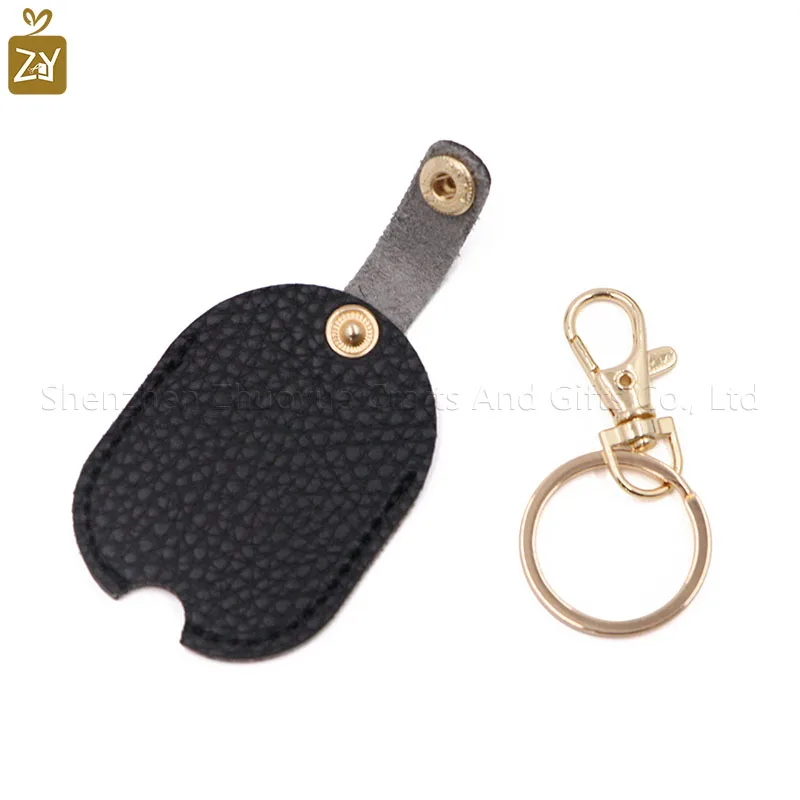 Leather Key Protector Car Key Loop Replacement Vintage Key Sleeve Stylish Keychain Leather Leather Key Sleeve For Women Men