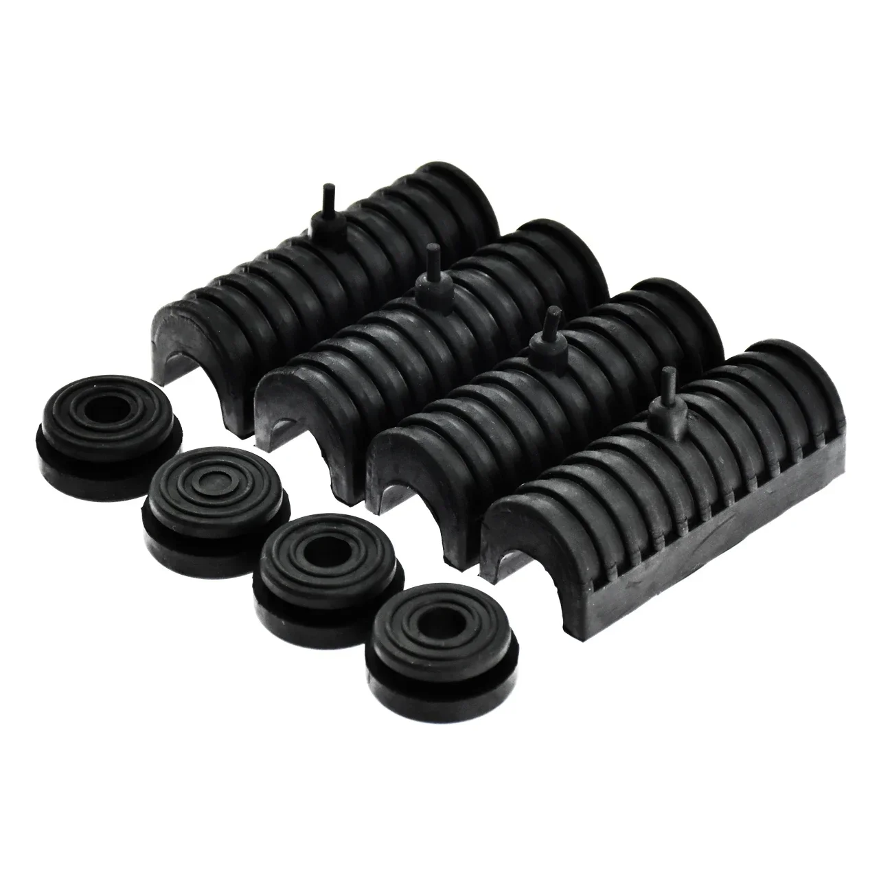 دراجة نارية الصلب السرج المطاط جروميت دعم وسادة مجموعة سوداء ل هارلي بجولة إلكترا شارع الإنزلاق FLHT FLHTCU 1994-2013