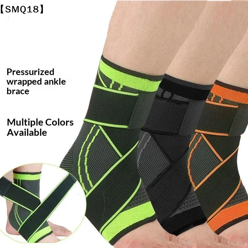 1 Pc Compression Ankle Support Sports Adjustable Basketball Ankle Wrap Men Women Hiking Running Prevent Ankle Protector【SMQ】
