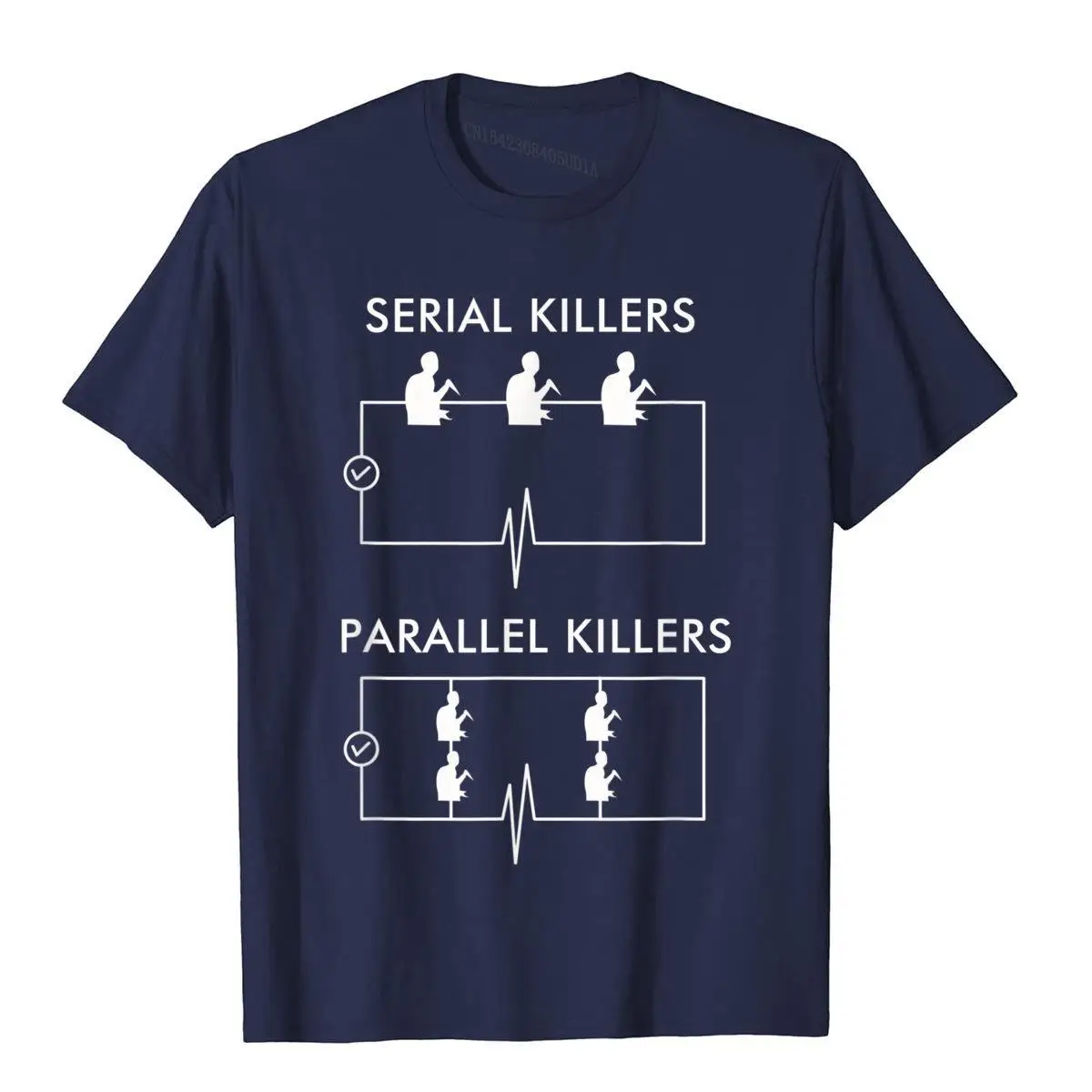 

Футболка Serial Killers Parallel Killers, забавный топ для электрика, футболки, топы, футболка, дешевый хлопок, японский стиль, компьютерщик для мальчиков