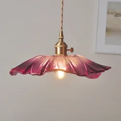 Nordic Creative Restaurant Flower Small Pendant Chandelier Lighting Porch Bedroom Bedside Lamp Home Decor Hanging Light Fixtures