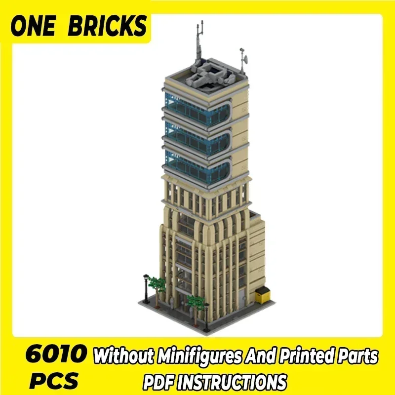 

Hero Movie Model Moc Building Bricks Modern No. 4 Skyscraper Technology Modular Blocks Gifts Christmas Toys DIY Sets Assembly