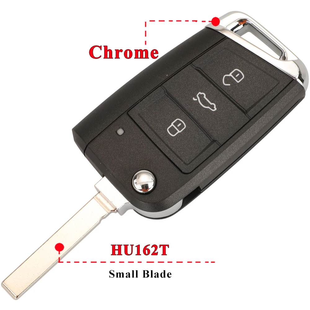 Jingyuqin البعيد الوجه مفتاح السيارة قذيفة الحال بالنسبة لشركة فولكس فاجن جولف 7 Sportsvan GTI MK7 باسات B8 جيتا توران سكودا اوكتافيا A7 سيات ليون إيبيزا