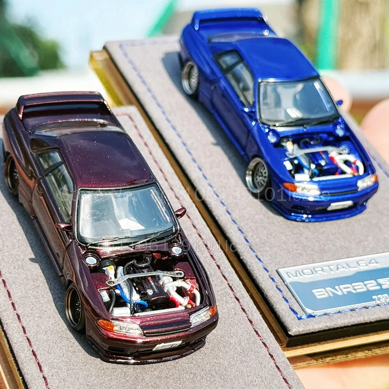 mortal-x-nissan-gtr32-bnr32-r32-modele-reduit-de-voiture-en-alliage-moule-sous-pression-echelle-1-64-vehicule-de-simulation-objet-de-collection-ideal-pour-une-decoration-ou-comme-cadeau-pour-les-passionnes-d'automobiles
