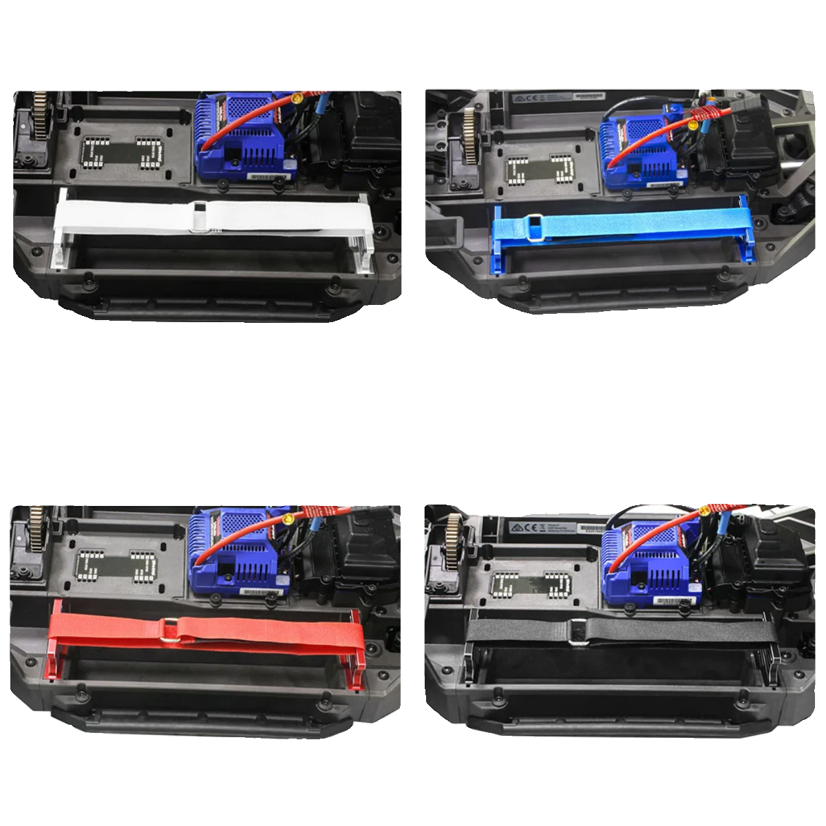 Aluminum alloy Tall Battery Hold-Downs Battery Holder for TRA 1/6 XRT 8S Battery Holder Mount