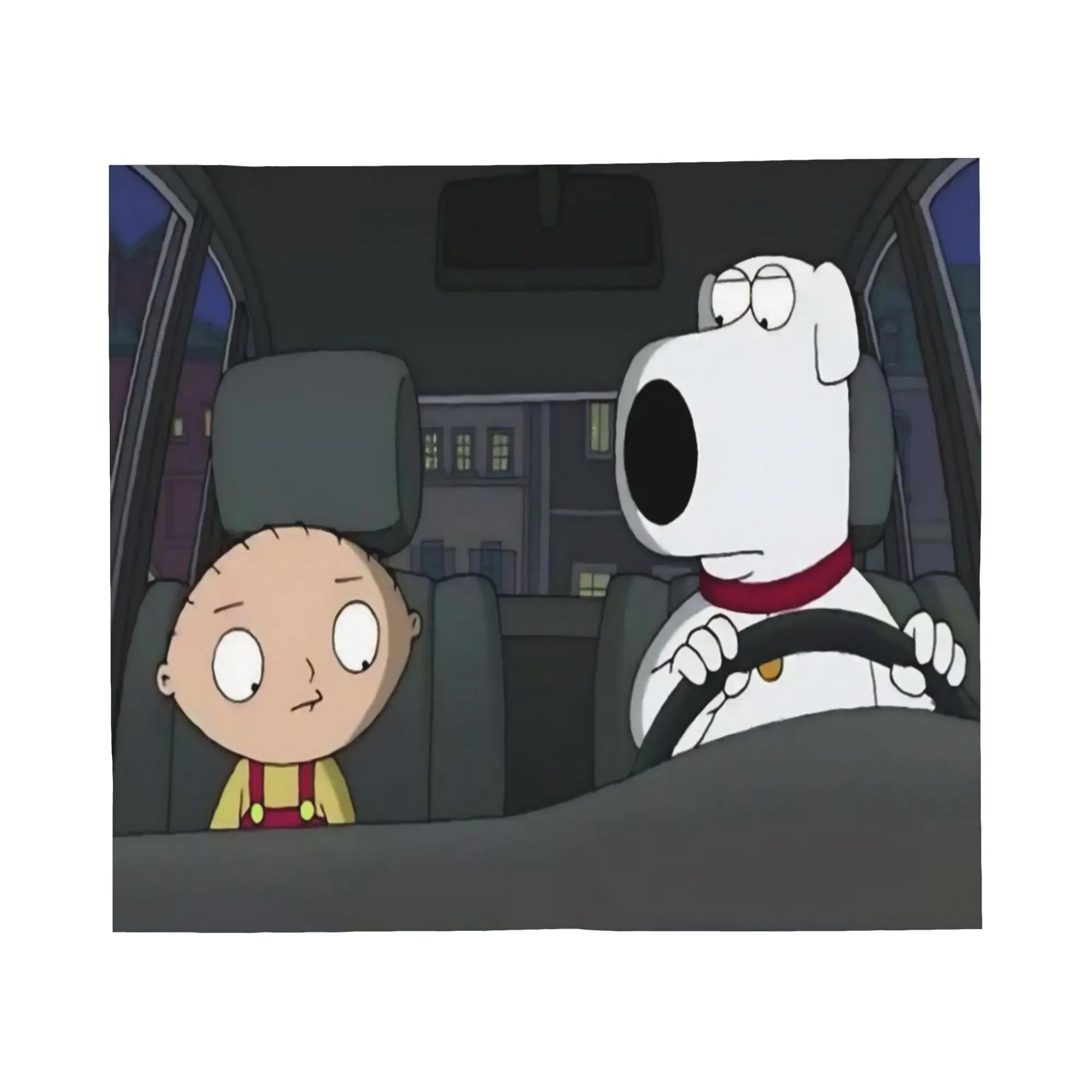 Familys Guys Anime Velvet Throw Blanket Brian Dog Drive Blankets for Bed Car Super Warm Quilt