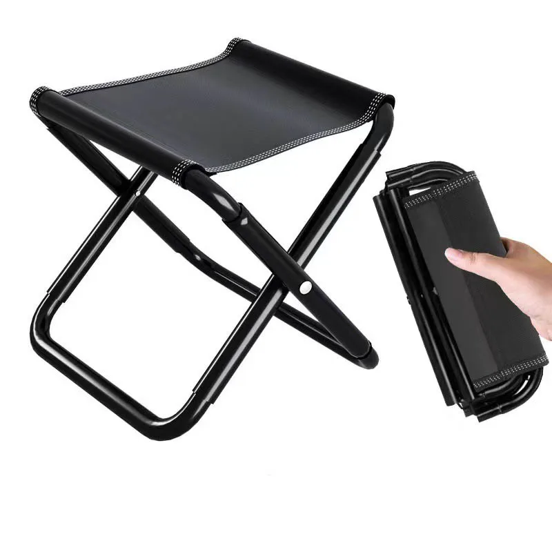 Banco de silla plegable portátil, taburete de pesca, taburete de viaje para acampar, taburetes de caballo, tren, cola de metro, taburetes portátiles, herramienta para exteriores