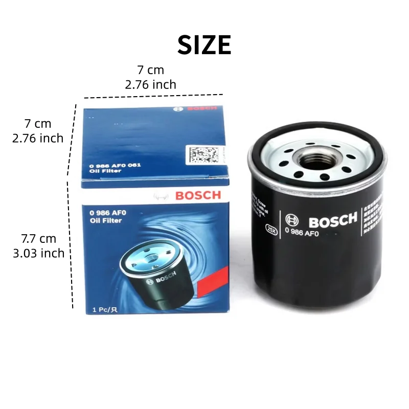 Bosch Oil Filter AF0061 For Toyota Corolla Yaris/Vitz Camry Solara Wish RAV4 ; For LEXUS S250 S300H N-X250【OE:9091510003】