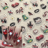 New Kawaii Game Love and Deepspace Nail Stickers Cartoon Cute Sylus Qin Che Nail Sliders Korean Nail Art Manicure Decors Gift
