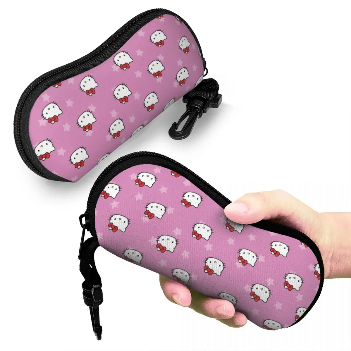 Cartoon Hello Kitty Glasses Case Protective Cute Cat Glasses Protector Office Eye Contacts Case