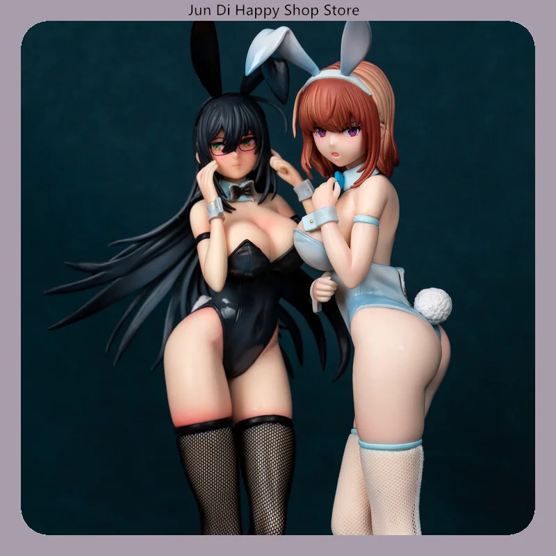 Zwart/Wit Bunny Girl Staande Pose Anime Figuur Model Standbeeld Collectie Desktop Decoratie Ornament Speelgoed Cadeau voor fans