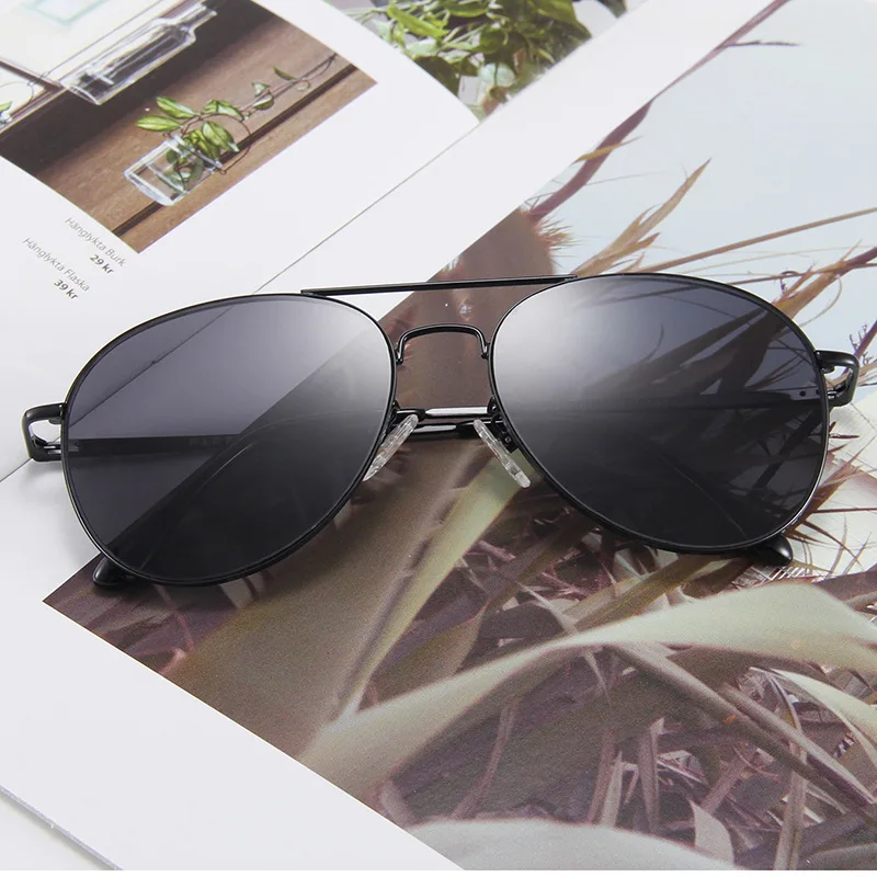 TOYEARN Vintage Oversized Pilot Sunglasses Women For Men Fashion Brand Designer Metal Frame Trending Mirror Sun Glasses UV400
