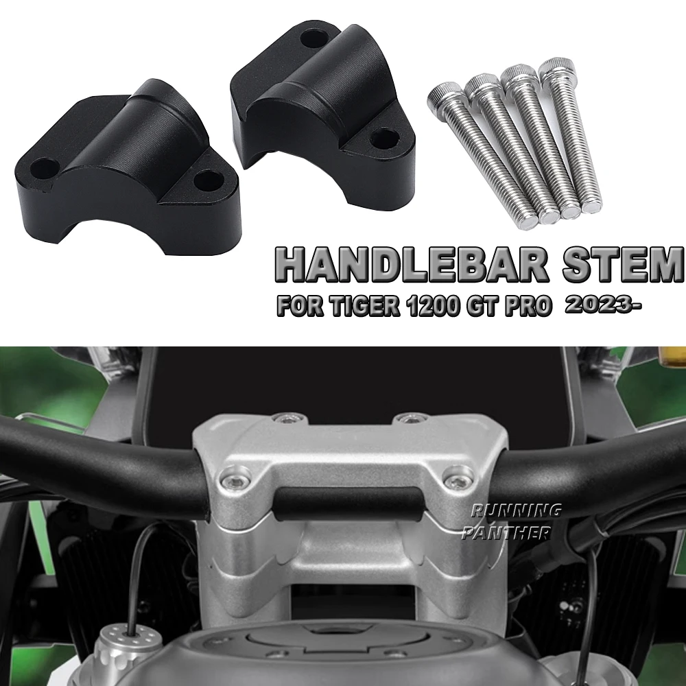 New Handlebar Risers Mounting Bar Riser Extend Back Moved 25MM For Tiger1200 Tiger 1200 TIGER1200 TIGER 1200 GT PRO 2023