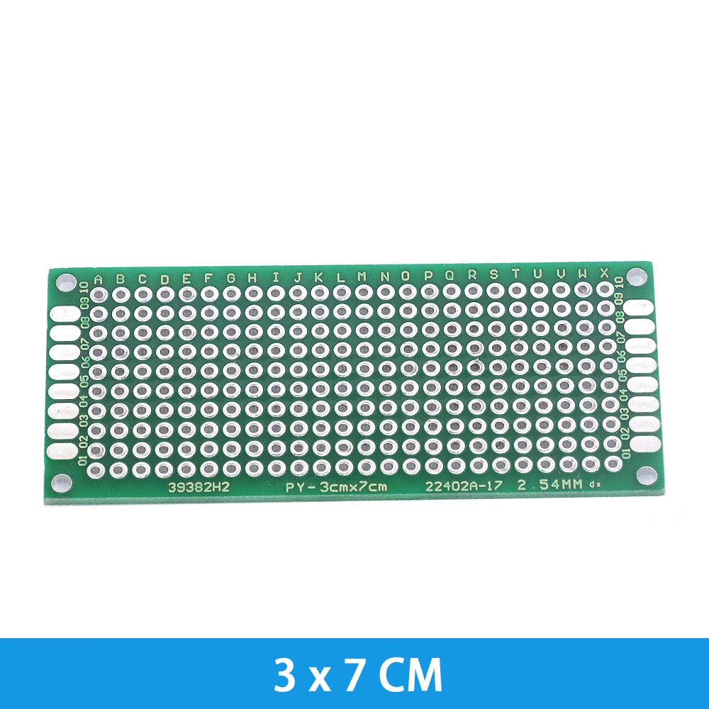 1/5/10PCS 2x8 3x7 4x6 5x7 6x8 7x9 8x12 9x15 12X18 cm Double Side Prototype Diy Universal Printed Circuit PCB Board Protoboard