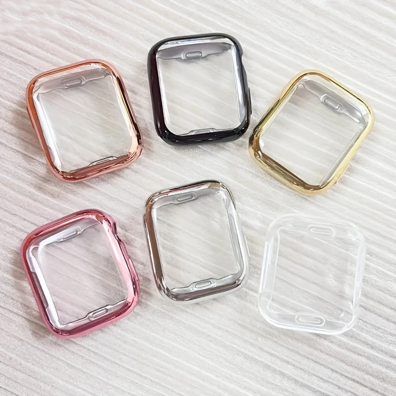 Screen Protector for Apple Watch 38mm 41mm 44mm 40mm 45mm 46mm 42mm TPU Bumper Cover Case for iWatch Series 11 10 9 8 7 SE 6 5 4