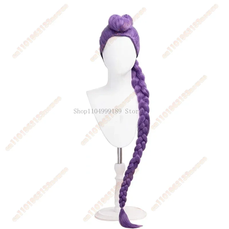 새로운 영화 K팝 코스프레 가발 미라 루미 조이 데몬 헌터스 퍼플 블랙 레드 롱 헤어 내열성 합성 가발 카니발 소품