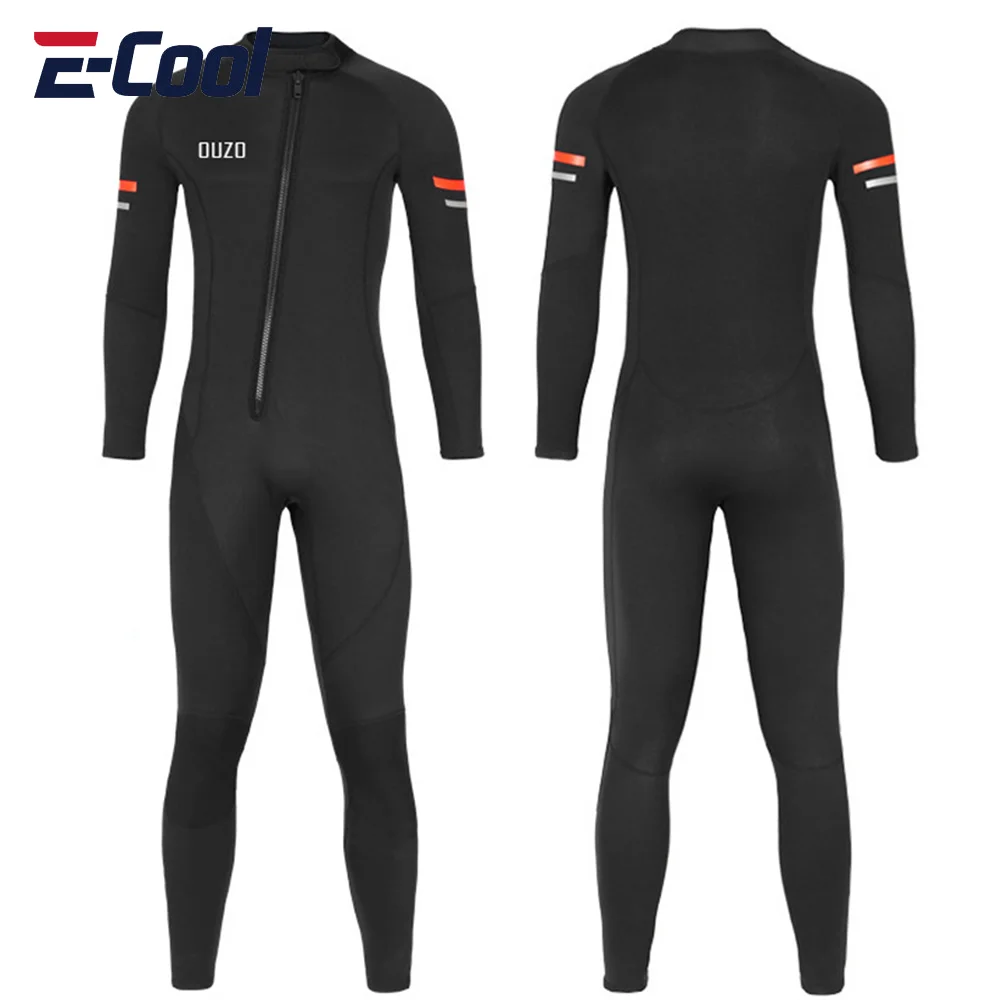 

3mm Men's Long Wetsuit SBR Neoprene Material Warm Fleece Lining Outdoor Swimming Kayaking Surfing Drifting Wetsuit S-4XL