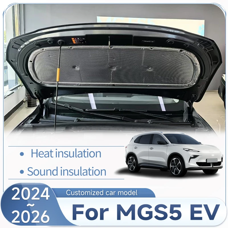 

Car Sound Insulation Mat For MGS5 EV ES34 ES5 2024 2025 2026 Front Hood Engine Sound Cotton Cover Trims Heat Cotton Accessorie