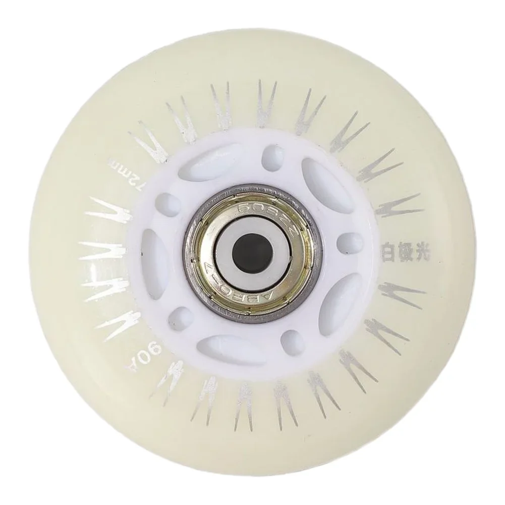 LED Infused Roller Skate Wheels Designed for Continuous Illumination Through Motion Activated Light Mechanism on Any Skate Frame
