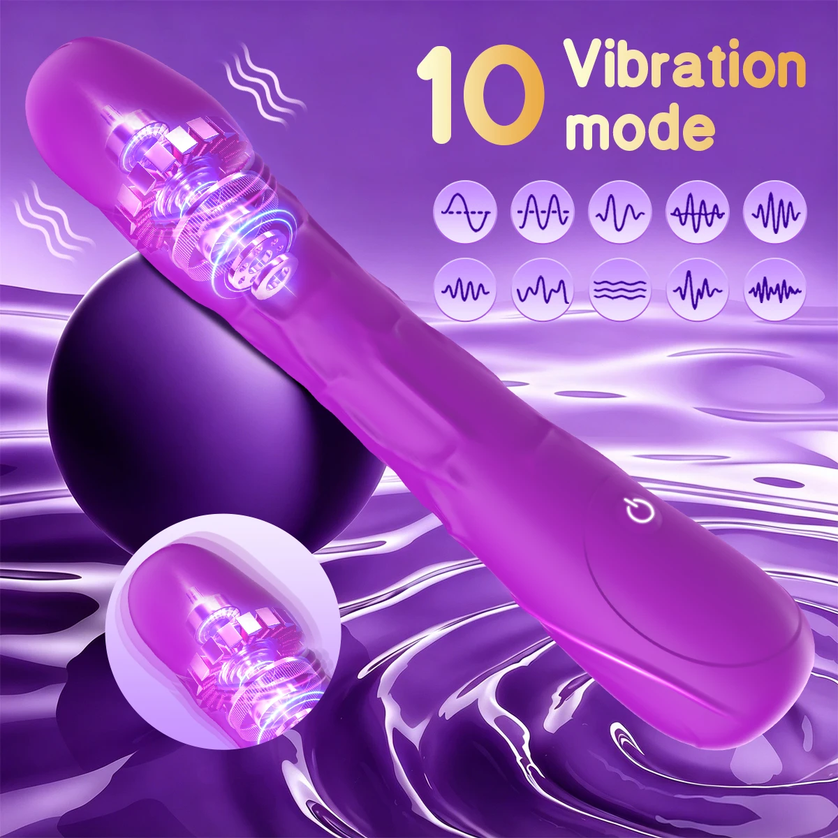 Powerful Realistic Dildo Vibrator for Women 10 Vibrating Modes G Spot Clitoral Stimulator Female Masturbator Adults Sex Toys