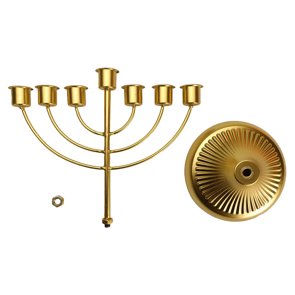 

Menorah Chalice Tapered Holders Tabletop Dinner Modern Candles Stand Candlestick Dining