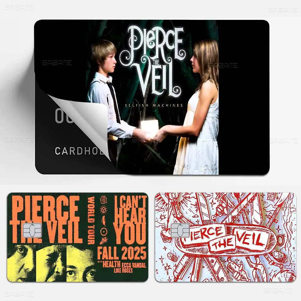 Rock Band P-Pierce The V-Veil Game Film Cover Sticker Case for Small Chip Credit Debit Card Front Side