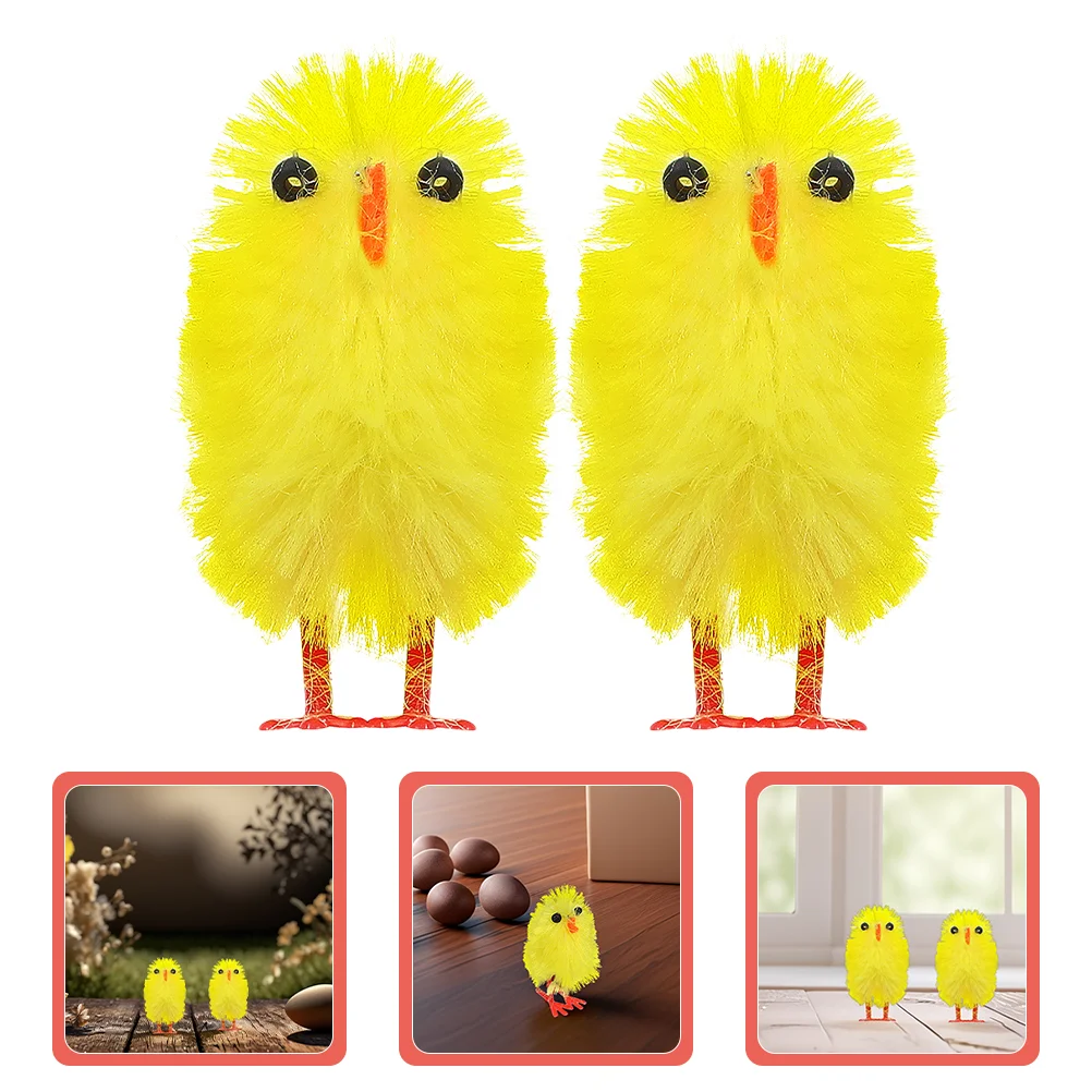 

30 Pcs Mini Chicks Easter Baby Toys Party Supplies Decorations Colorful Chenille