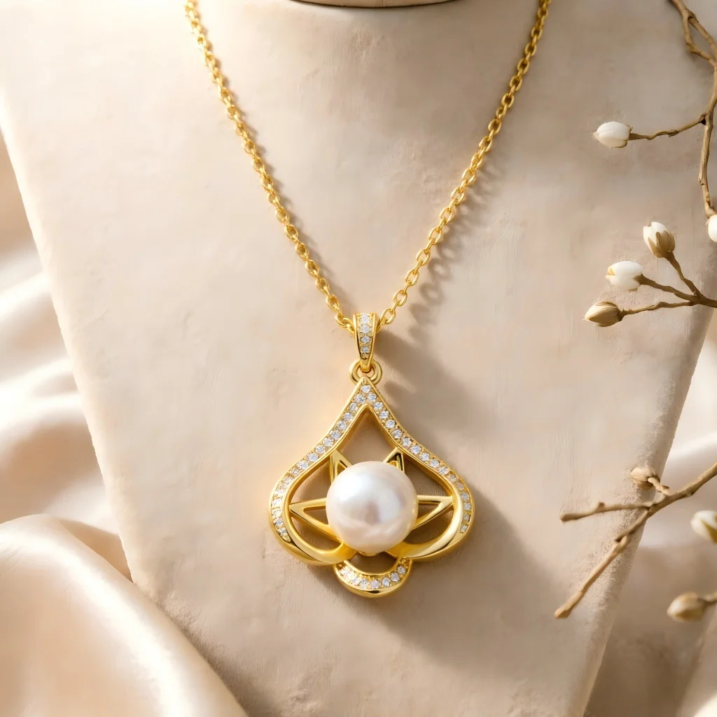 

JY ZuBo Adjustable Pearl Necklace for Women Dainty 5A Pearl Choker, Best Birthday Valentine's Day Gift for Her Wife Girlfriend