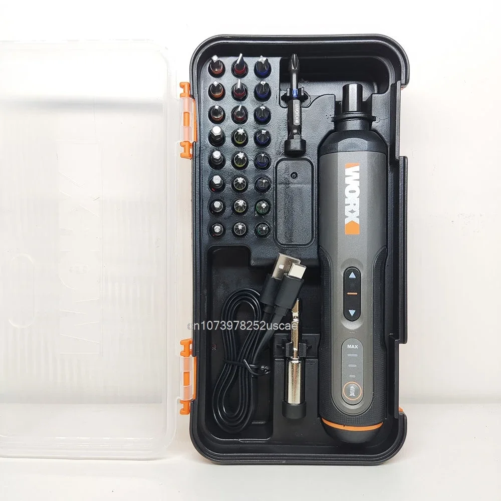 Electrical Screwdriver Set Worx 3.6V WX240 Smart Cordless Electric Screwdrivers USB Rechargeable Handle 24 Bit Sets Tools