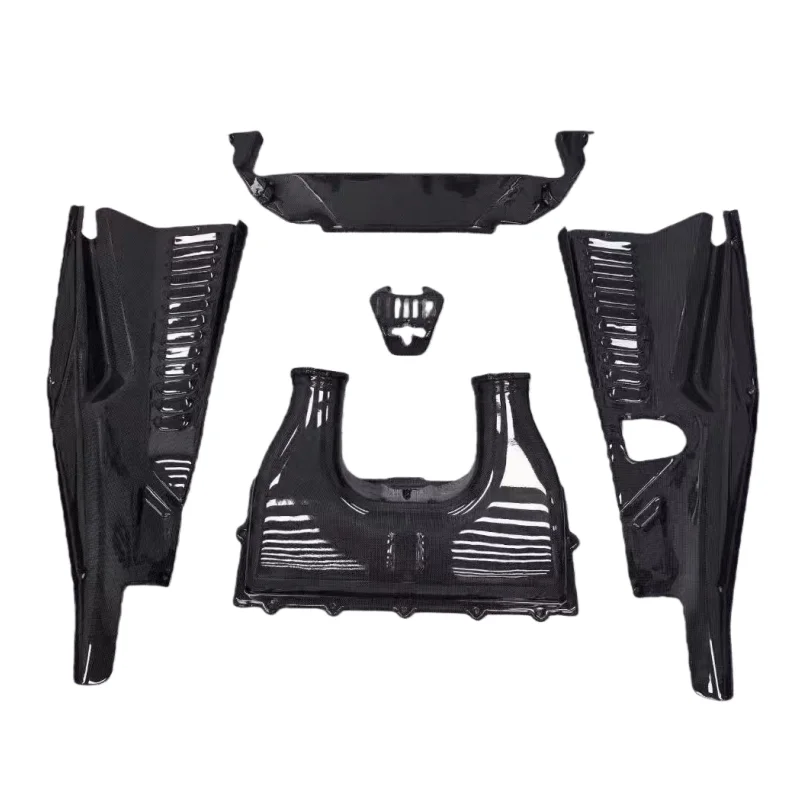 

Suitable for Ferrari 458 2009-2015 Upgraded Glossy Dry Carbon Fiber Engine Hood Set, High-quality 3K Dry Carbon Fiber