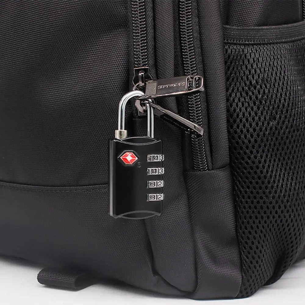 حماية محمولة مقاومة لتسرب الماء مكونة من 4 أرقام قفل مجمع TSA قفل جمركي مضاد للسرقة بأمان قفل برمز