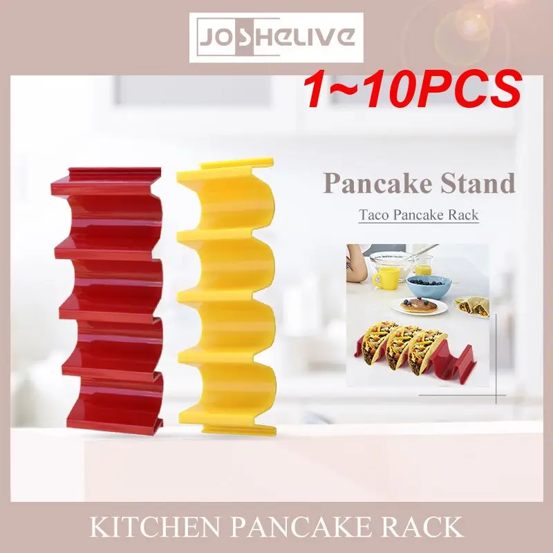 1~10PCS Wave Shape Taco Holders Mexican Food Tray Rack Pizza Hot Dog Tortilla Pancake Stand Holder Multifunction Kitchen