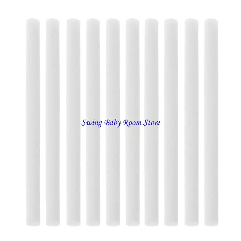 10mmx170mm Cotton Swab for Air Humidifier 10 PCS for car diffuser Aroma Diffuser Humidifiers Filters Can Be Cut Replace Parts