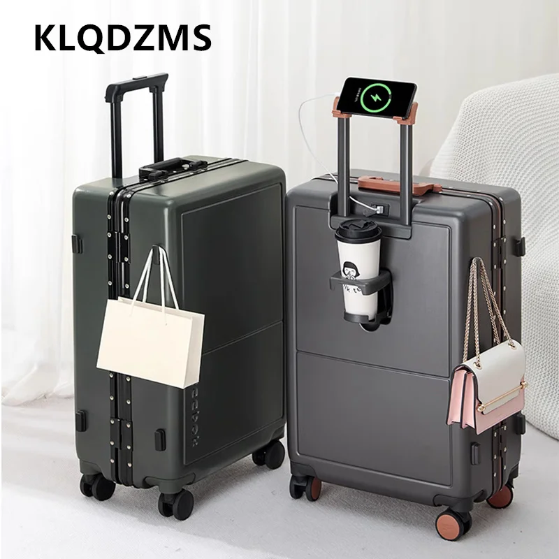 KLQDZMS Handheld Travel Suitcase Boarding Box Men's Business Trolley Case 20