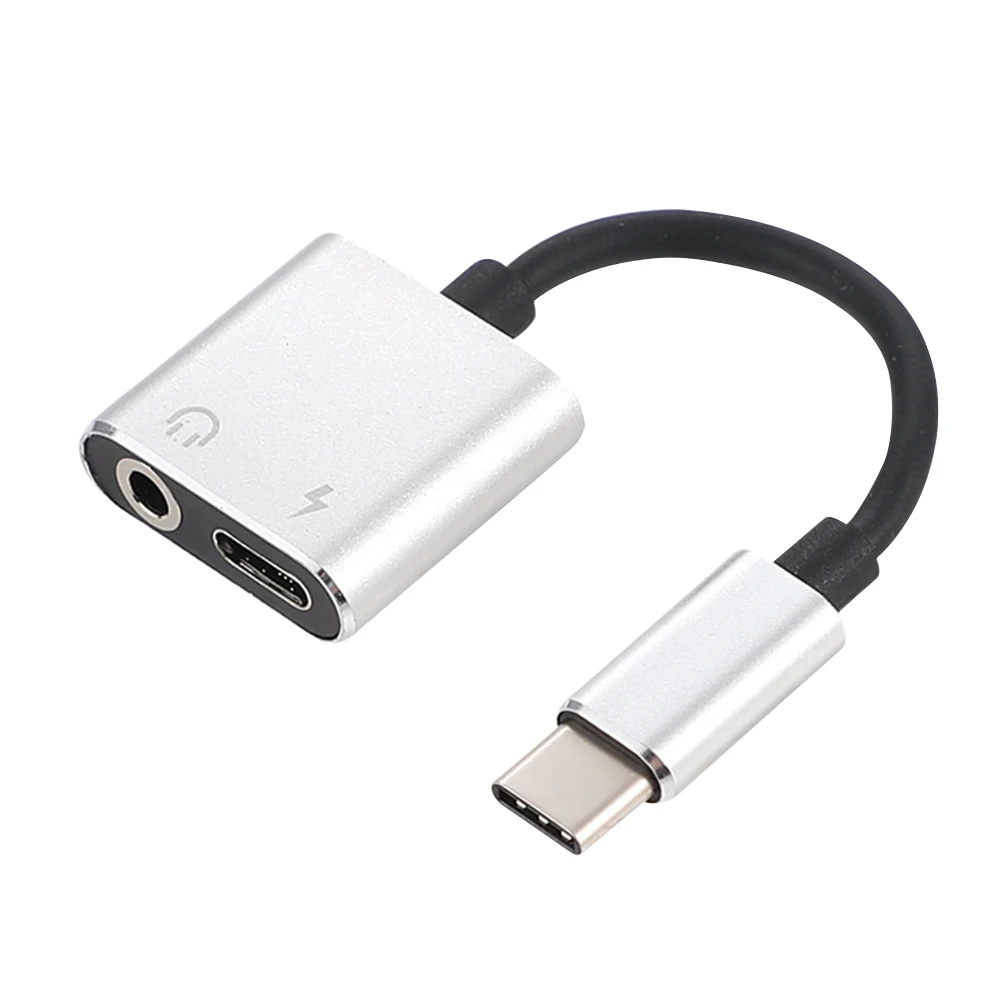

to 3.5mm Audio Adapter Cable 1 Type-C to 3.5mm Jack Stereo Headphone Mic Adapter Aux Converter Charging Adapter