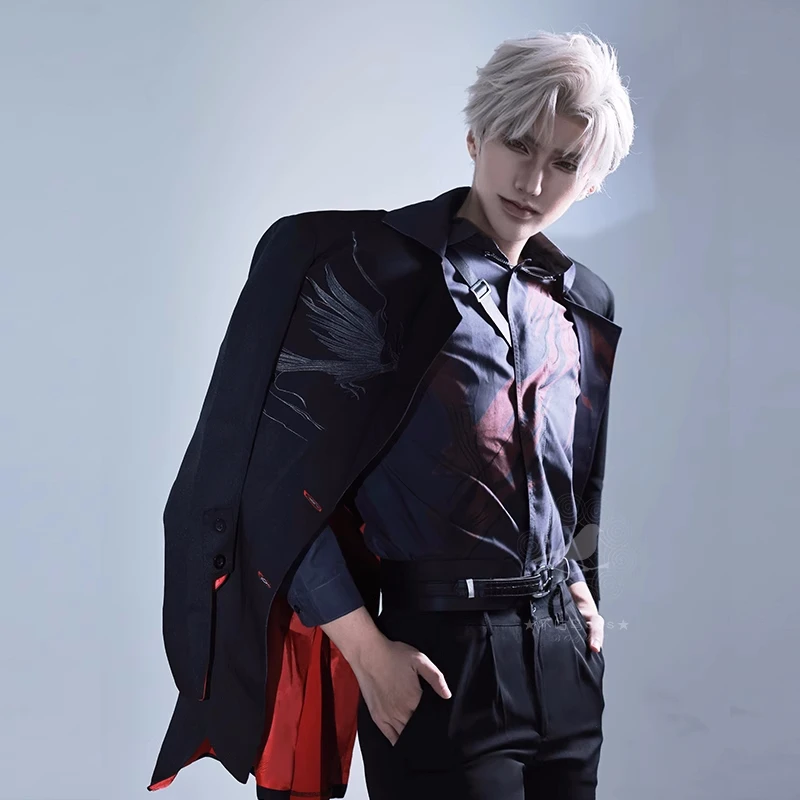 Sylus Cosplay Costume Love and deepspace Anime Men Fashion Clothes Halloween Party Suit Sylus Role Play Clothing Size S-XXL