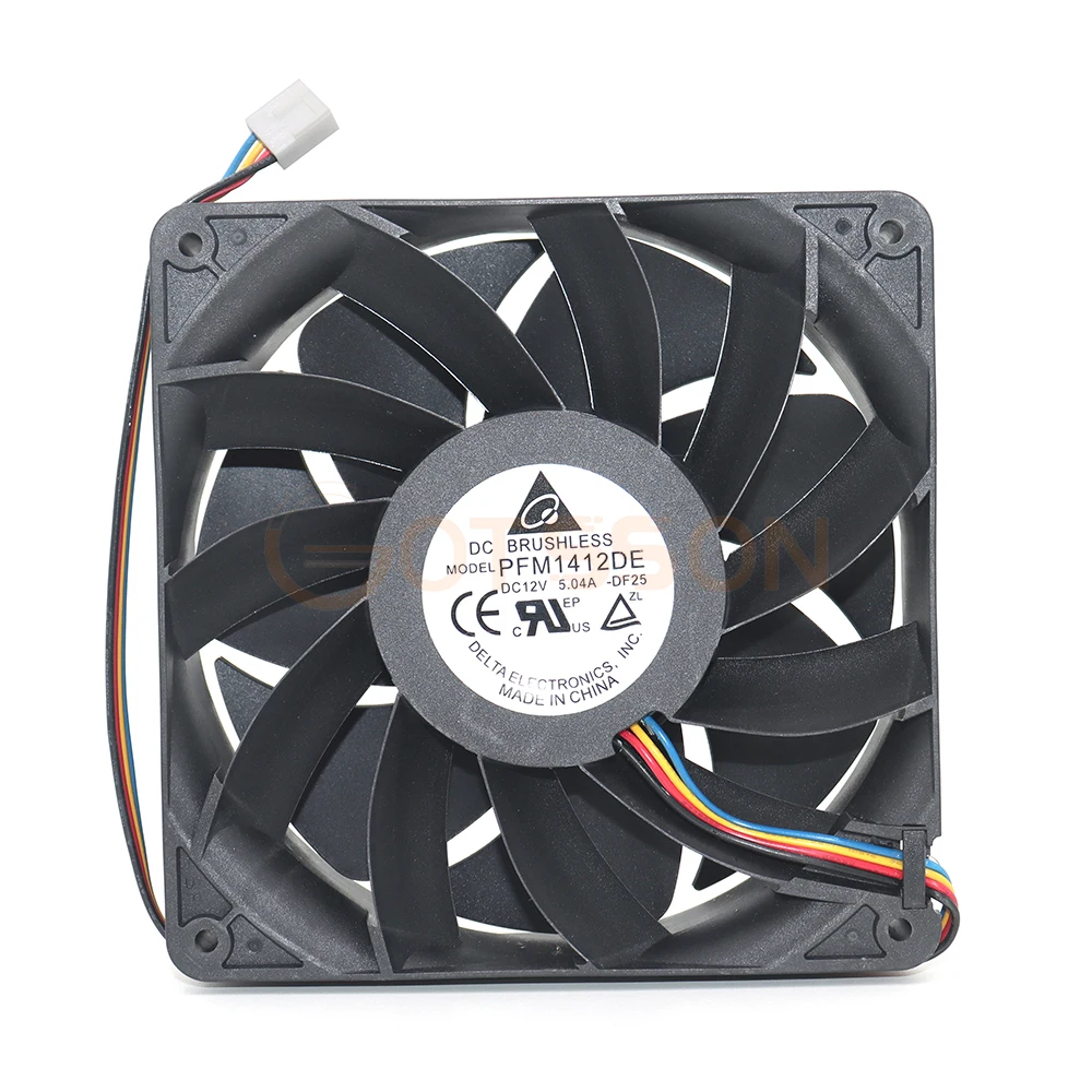 Original Delta pfm1412de 14038 14cm 5.04a 12V 4-wire violent large air volume cooling fan