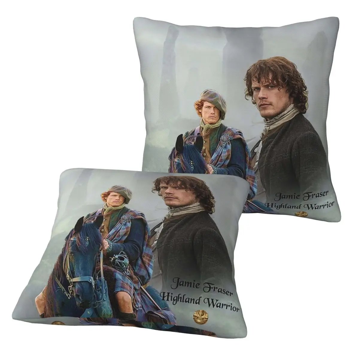 

Декоративные наволочки Jamie Fraser-Highland WarriorOutlande, 2 шт., квадратные, для дома и спальни