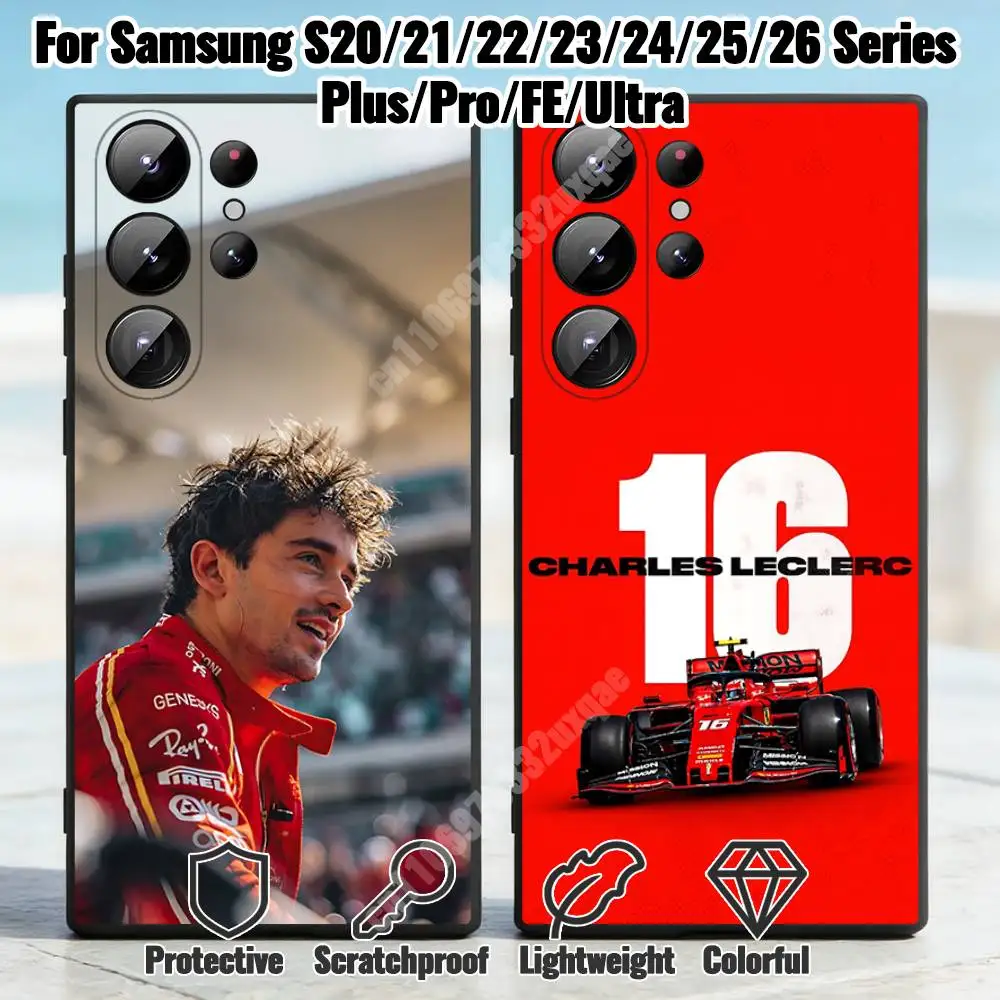 Funda Protectora de TPU C-Char-les L-Le-clerc 16 para Samsung Galaxy S21 22 23 Ultra Plus S24 25 26 FE Lite